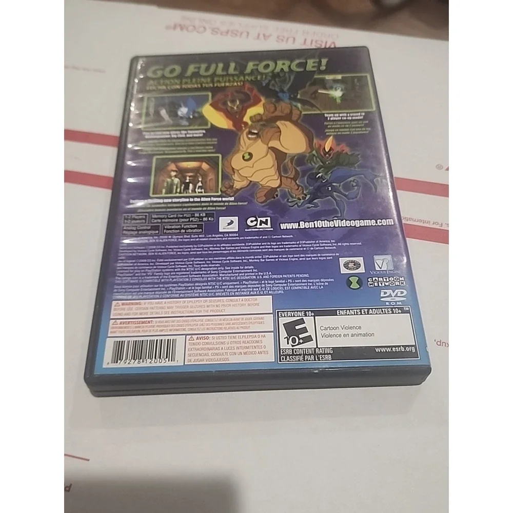 Ben 10: Alien Force (Sony PlayStation 2 2008)‎ CIB Complete with Manual